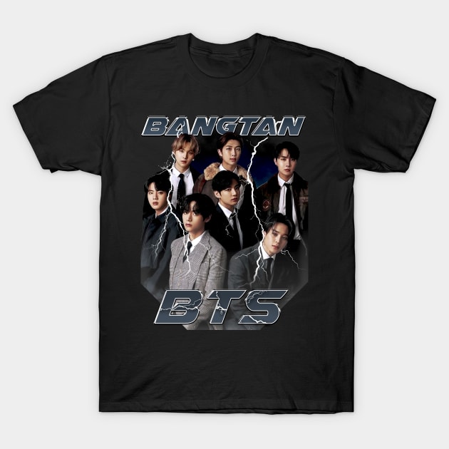 BTS BANGTAN BOOTLEG T-SHIRT T-Shirt by Vinsgraphic 